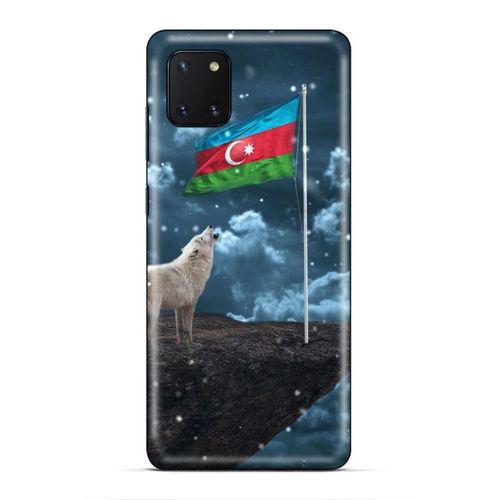 Huawei Y5P Uyumlu Kılıf Azarbaijan (25) Antişok Kapak Kurt Bayrak