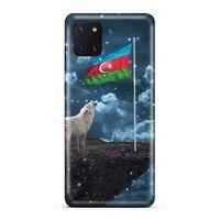Huawei Y5P Uyumlu Kılıf Azarbaijan (25) Antişok Kapak Kurt Bayrak