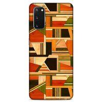 Lopard Samsung Galaxy S20 Uyumlu Kılıf Wood'X (45) Liquid Air Kılıf Baskılı