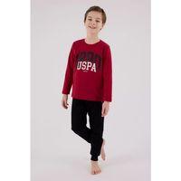 U.s. Polo Assn Uzun Kol Pijama Takım Us2203-4 Bordo