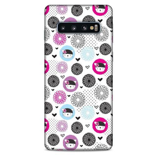 Lopard Samsung Galaxy S10 Uyumlu Kılıf Kediler (1) Kılıfı Mavi Pembe