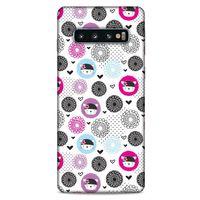 Lopard Samsung Galaxy S10 Uyumlu Kılıf Kediler (1) Kılıfı Mavi Pembe