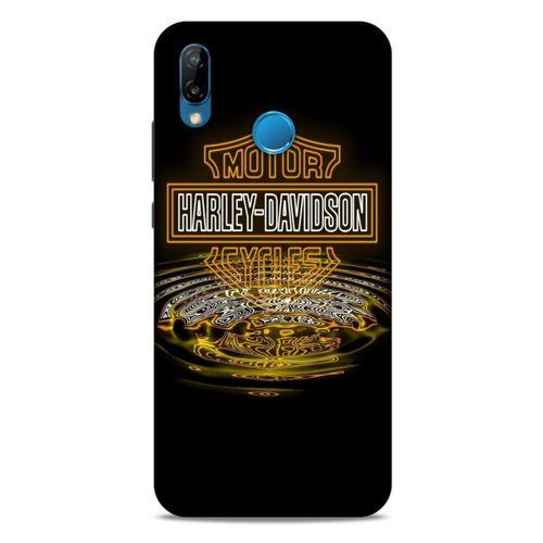 Huawei P20 Lite Uyumlu Kılıf Motorsiklet (35) Fit Design Kılıf Harley Davidson