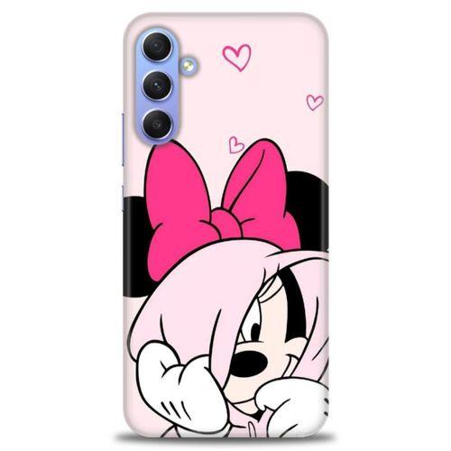 Samsung Galaxy A24 Kılıf HD Baskılı Kılıf - Pink + Tam Ekran Koruyucu