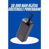 Powerbank 50.000 Mah Dijital Göstergeli Taşınabilir 4 Portlu Hızlı Powerbank