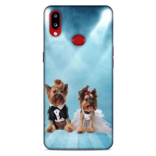 Samsung Galaxy A10s Kılıf Köpek Kıyafetleri (18) Telefon Kılıfları Yorkshire Gömlek Papyon