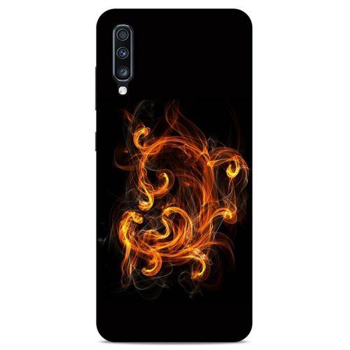 Lopard Samsung Galaxy A70s Uyumlu Kılıf FireX (25) Antişok Kapak Ateş Kırmızı