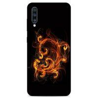 Lopard Samsung Galaxy A70s Uyumlu Kılıf FireX (25) Antişok Kapak Ateş Kırmızı