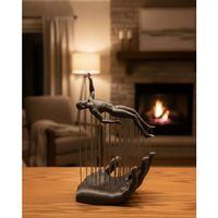 3d El İnsan Figürü Gri Modern Ev Ve Ofis Dekoru