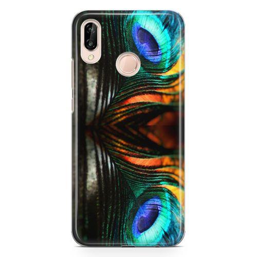 Huawei P20 Lite Kılıf Peacock Arka Kapak Koruma Desenli Full Koruyucu