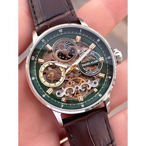 Daniel Klein Deri Kordon Otomatik Mekanizma Metap Ve Güneş Kadranlı Erkek Kol Saati+Bileklik 14013.3