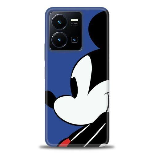 Vivo Y35 Kılıf HD Baskılı Kılıf - Micky Mouse + Tam Ekran Koruyucu