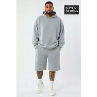 Erkek Büyük Beden Kapşonlu ince Sweatshirt SPR24BSW57