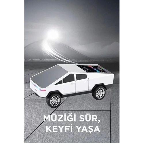D68 Cyber Model Araba Tasarımlı Bluetooth Hoparlör 15w Güçlü Ses Rgb Led /tws/usb Beyaz