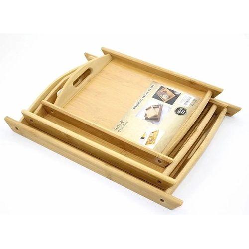 3'lü Bambu Tepsi Alk2164