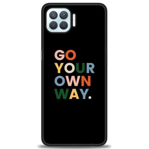 Oppo Reno 4 Lite Kılıf HD Baskılı Kılıf - Go Your + Tam Ekran Koruyucu