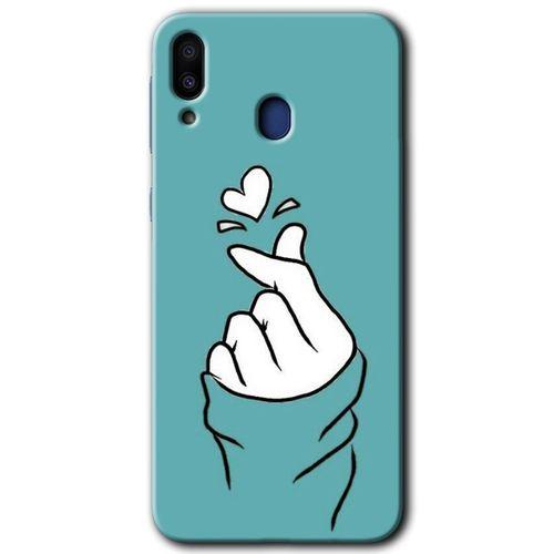 Potkal Hediye Fabrikası Samsung Galaxy M10s Kılıf HD Desen Baskılı Arka Kapak - Mutluluk