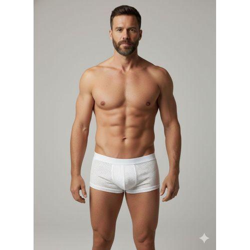 Erkek Beyaz File Boxer