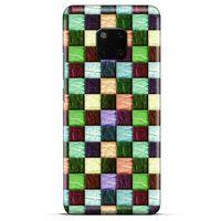 General Mobile GM 20 Kılıf Patchwork (6) Silikon Kılıf Su Yeşili