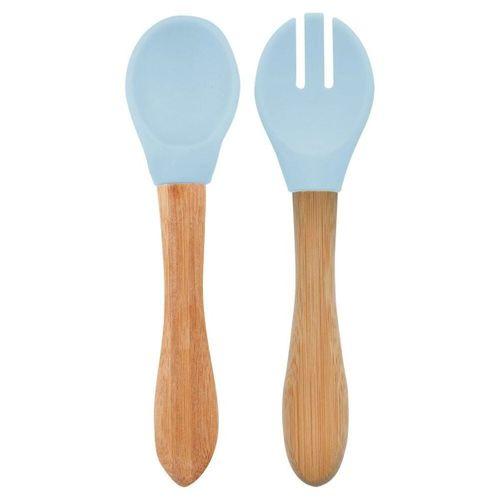 OiOi OiOi Mama Kaşığı ve Çatal Seti Mineral Blue