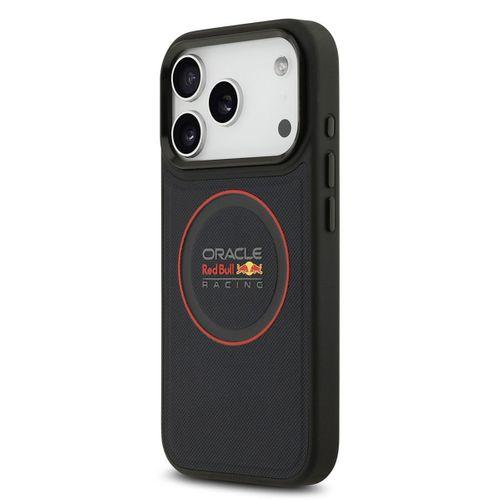 Apple iPhone 17 Pro Kılıf Redbull Orjinal Lisanslı M-safe Şarj Özellikli Kırmızı Halka ve Logo Kabartmalı PU Deri Kapak