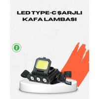 Usb Şarjlı Kafa Feneri 800 Lumen Ayarlanabilir Cob Ve Xpe Led