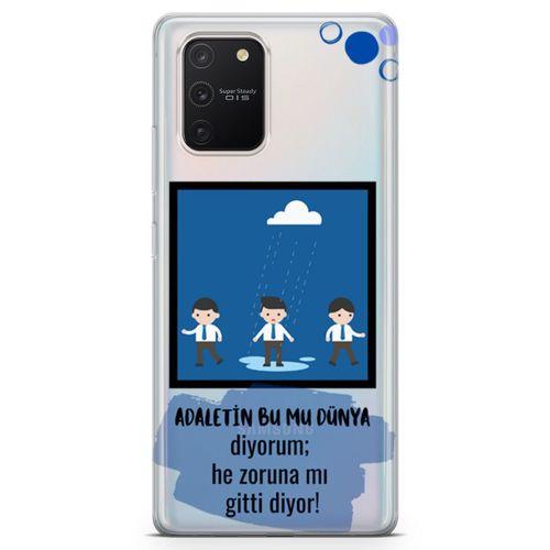 Samsung Galaxy S10 Lite Kılıf Adaletin Bumu Dünya Arka Kapak Koruma Desenli Full Koruyucu