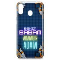 Samsung Galaxy M20 Kılıf Babalar Günü Hediyesi Arka Kapak Koruma Desenli Full Koruyucu