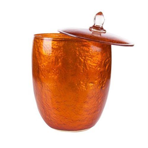 Altın Renkli Kapaklı Çöp Kovası 19X19X23Cm