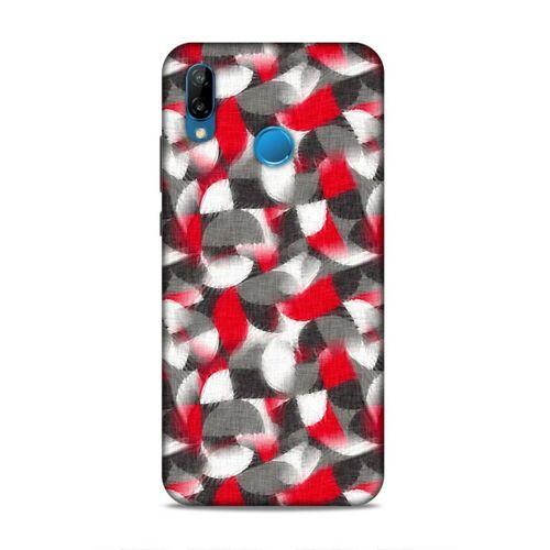 Huawei P20 Lite Uyumlu Kılıf Romans (38) Neo Hybrid Kılıf Kırmızı Gri