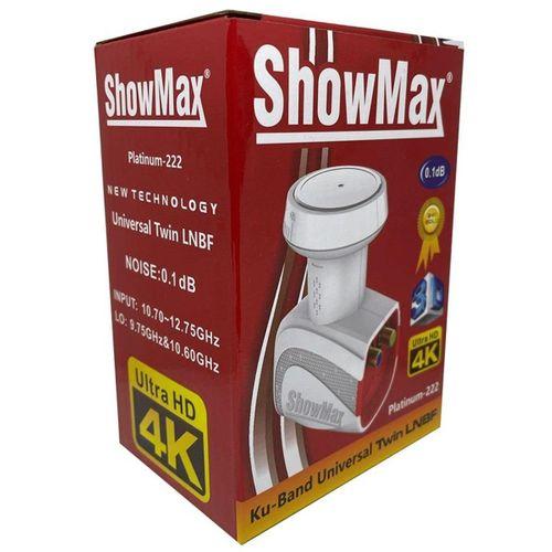 Showmax 2 Çıkışlı İkili Uydu Çanak Anten Uyumlu Elembi Lnb-Su Korumalı Kapaklı