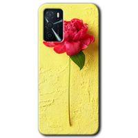 OPPO Oppo A16 Kılıf HD Desen Baskılı Arka Kapak - Kırmızı Gül
