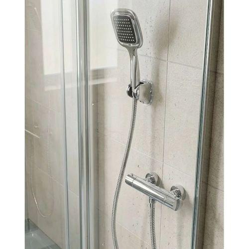 Siyah Duş Başlığı Seti Spiral Hortumlu El Duşu Ve Duvar Askısı Banyo Seti