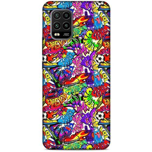Graffitix (45) Desenli Silikon Kapak Xiaomi Mi 10 Lite Kılıf