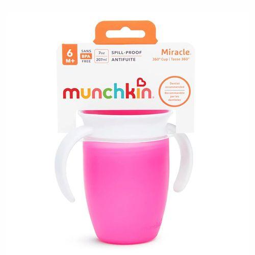 Munchkin Mucize 360° Alıştırma Bardağı 6 Ay+ 207 ml Pembe