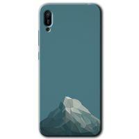 MRCİLETİSİM Huawei Y6 2019 Kılıf HD Desen Baskılı Arka Kapak + Temperli Cam - Alone Mountain