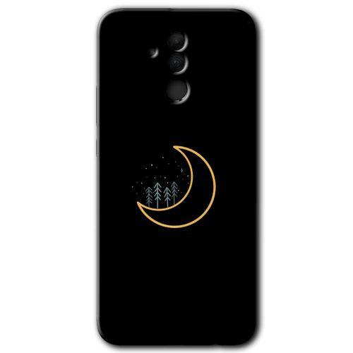 Huawei Mate 20 Lite Kılıf HD Desen Baskılı Arka Kapak - İyi Geceler + Kırılmaz Cam