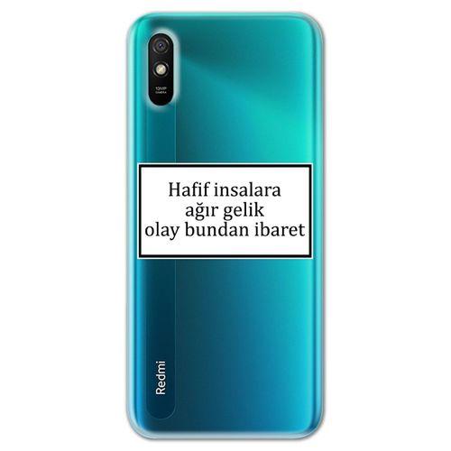 Xiaomi Redmi 9A Kılıf HD Yazı Baskılı Silikon Arka Kapak - Yazı 2