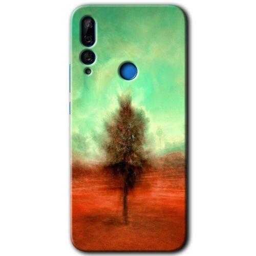 Potkal Hediye Fabrikası Huawei Y9 Prime 2019 HD Baskılı Kılıf + 9D Tam Ekran Koruyucu - Outlines Paint