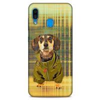 Samsung Galaxy A30 Kılıf Köpek Kıyafetleri (35) Fit Design Kılıf Beagle Palto