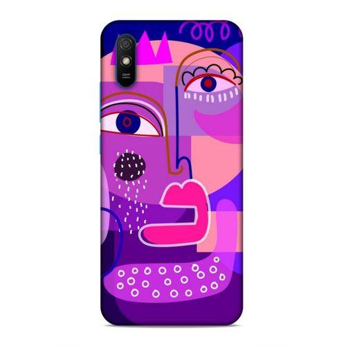 Xiaomi Redmi 9A Uyumlu Kılıf Face'X 34 Slim Armor Kılıf Mor