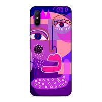 Xiaomi Redmi 9A Uyumlu Kılıf Face'X 34 Slim Armor Kılıf Mor