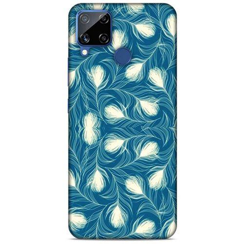 Oppo Realme C15 Kılıf Desenli Özel Seri Tüyler (43) Thin Fit Kılıf