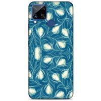 Oppo Realme C15 Kılıf Desenli Özel Seri Tüyler (43) Thin Fit Kılıf