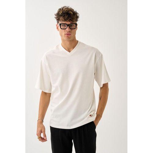 ALEXANDERGARDI V Yaka Oversize T-shirt