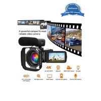 4k Vlog Dijital Video Kamera Wifi 48mp 16x Kaydedici Fotoğrafçılık 3.0’’ıps Dokunmatik Ekran Mikrofon Çift Batarya