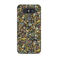 LG Q60 Kılıf Sapka Eldiven Doodle Arka Kapak Silikon Koruma Full Koruyucu