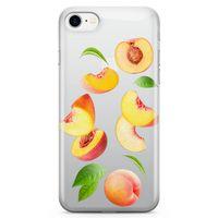 Apple iPhone 7 Kılıf Şeftali Suyu Arka Kapak Koruma Desenli Full Koruyucu