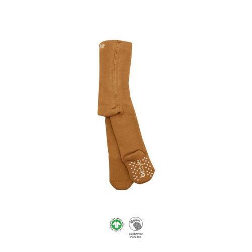 Eğitici Oyuncak Bistyle Tekli Kaymaz Mix Havlu Külotlu Çorap BS50501M Hardal