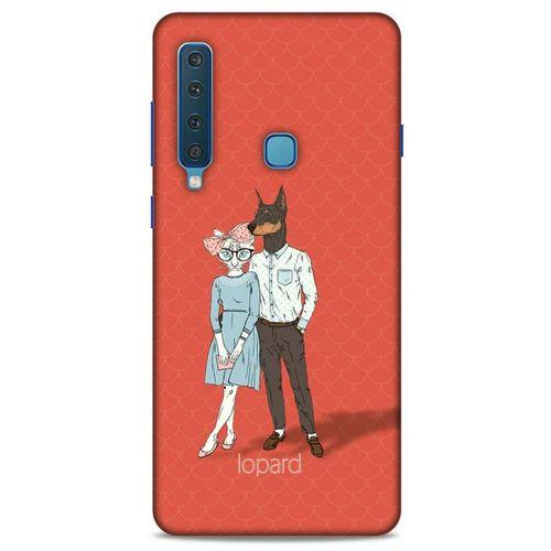Samsung Galaxy A9 2018 Kılıf FunnyMaX (15) Antişok Kılıf Kırmızı Kedi Köpek